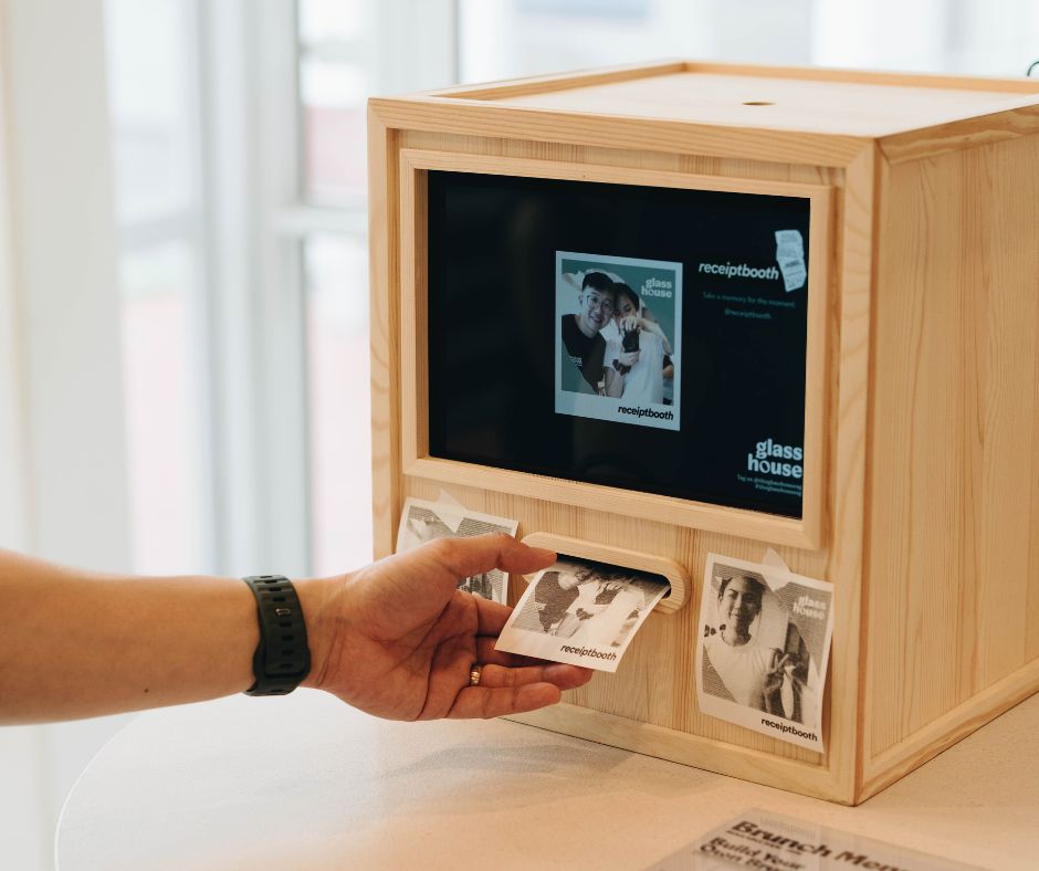 Example Photo Booth Receipt Glasshouse and Receipt Booth Pop-Up – The Glasshouse